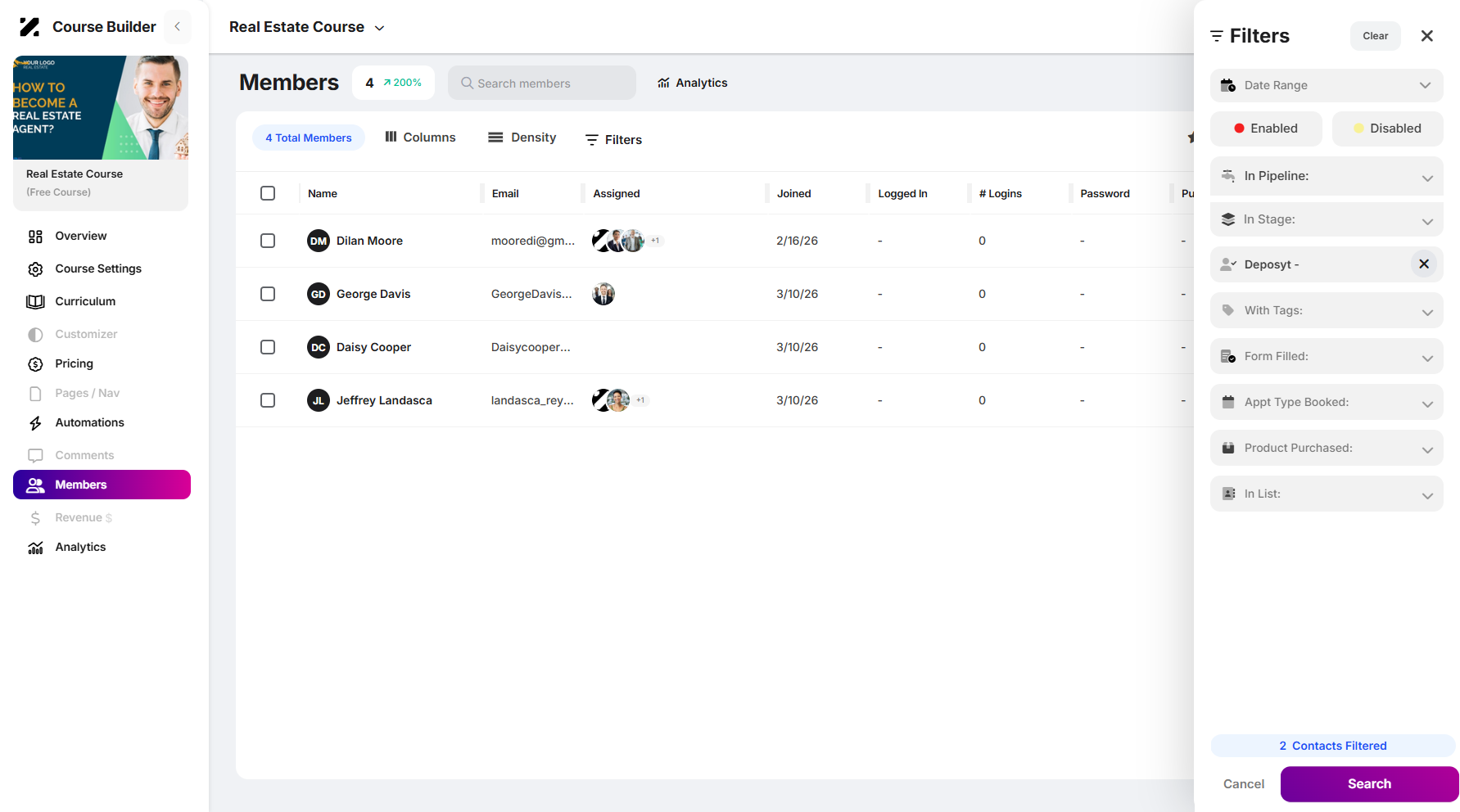 Step 9: Click Search to proceed.