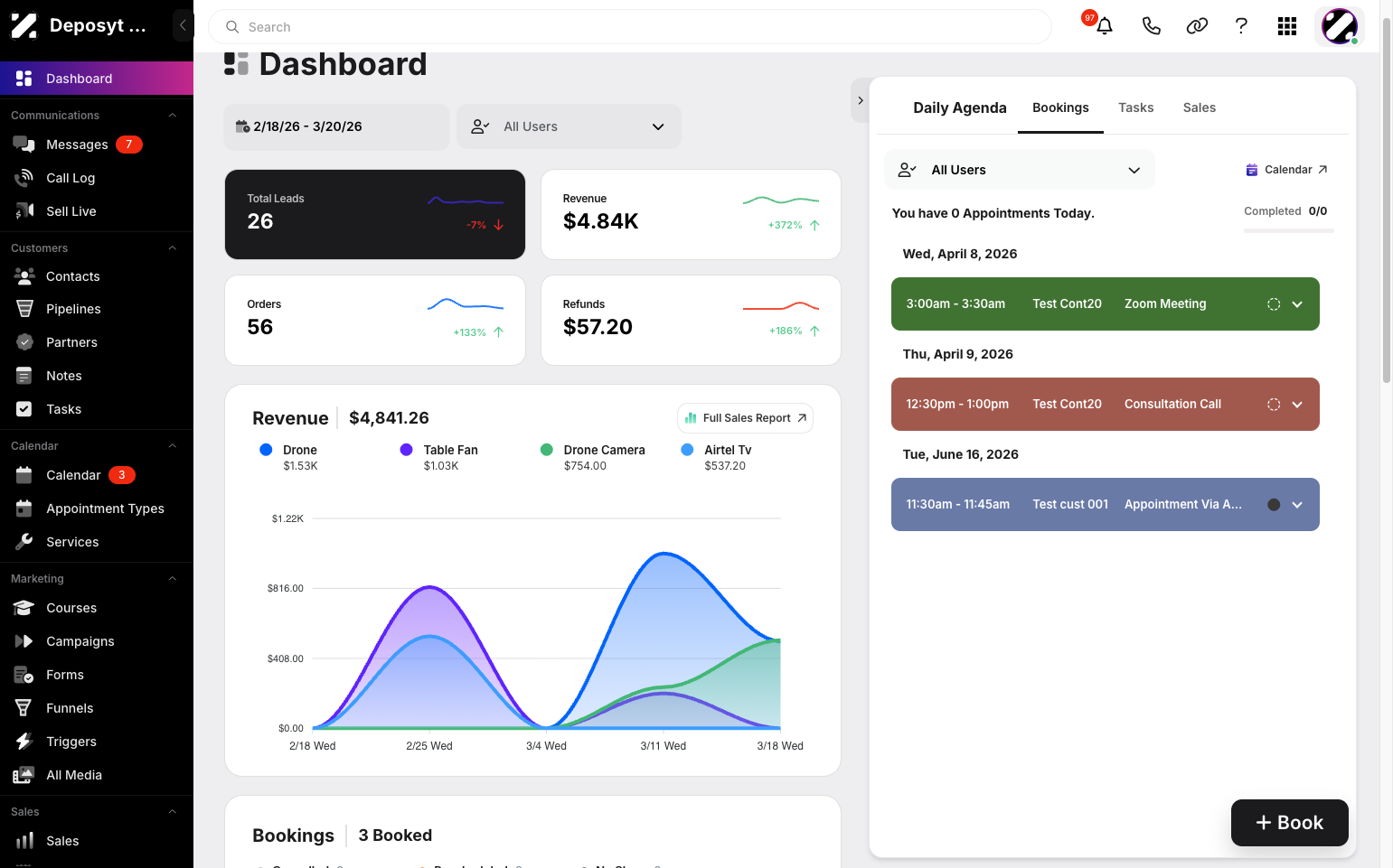 Step 1: On your dashboard, click the user dropdown menu in the top-right corner.