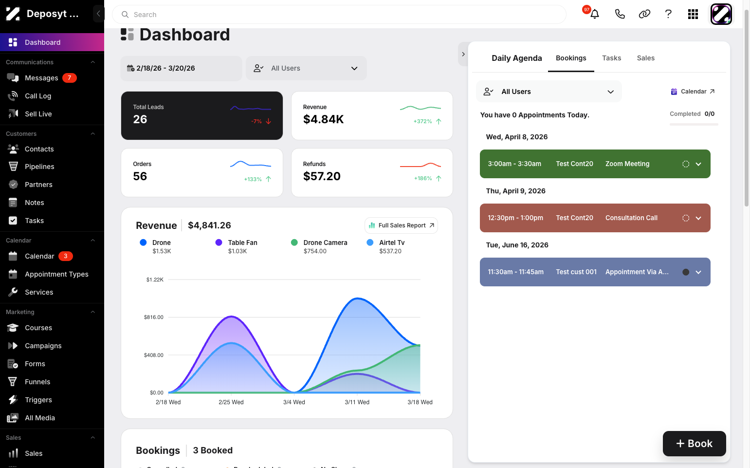 Step 1: On your dashboard, click the user dropdown menu in the top-right corner.
