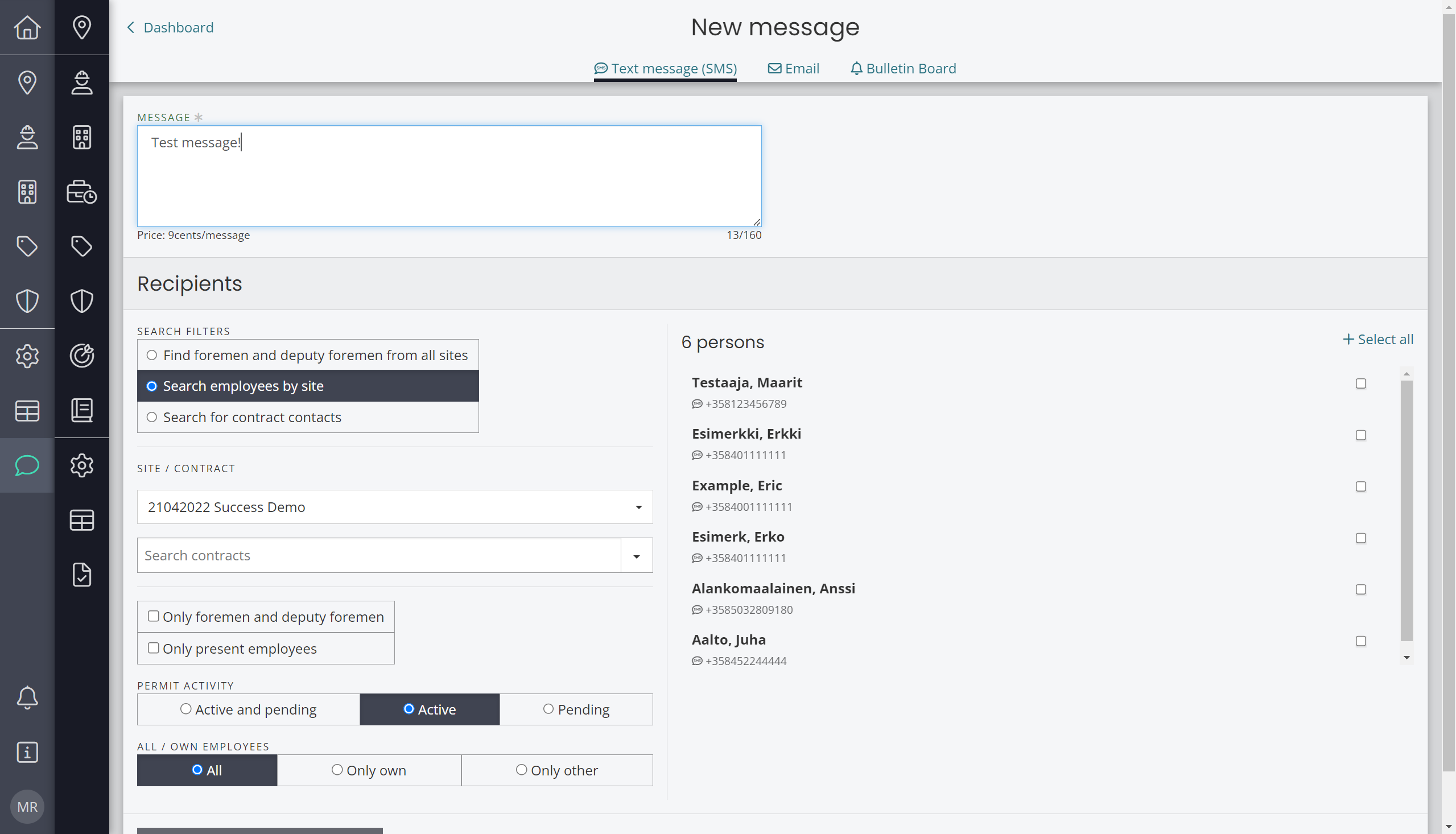 Type your message.