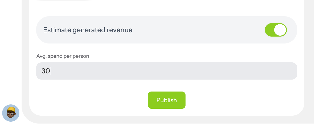 Enter Average Spend
