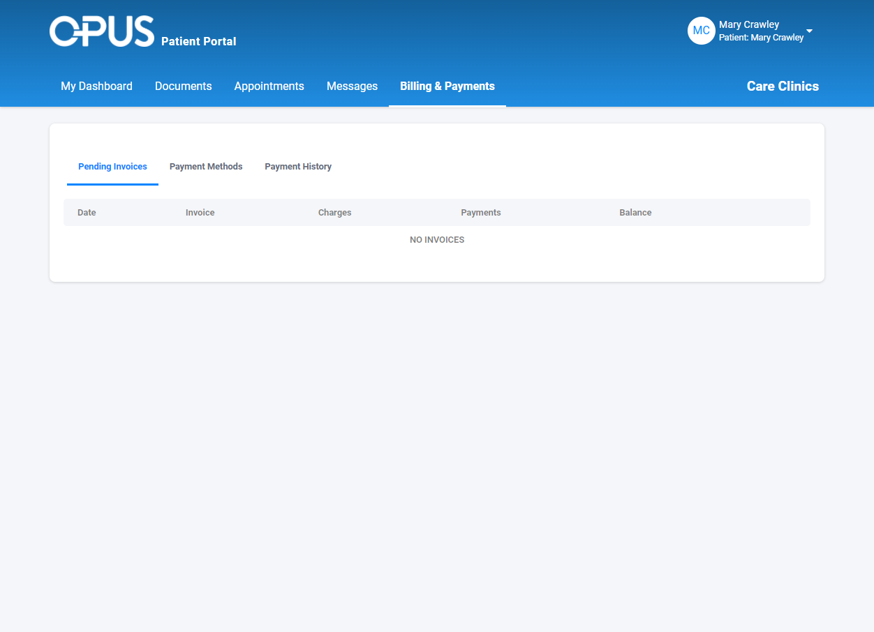 Click on Payment History