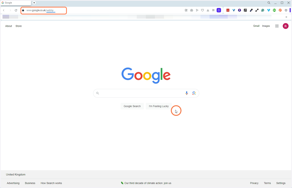 Google Homepage