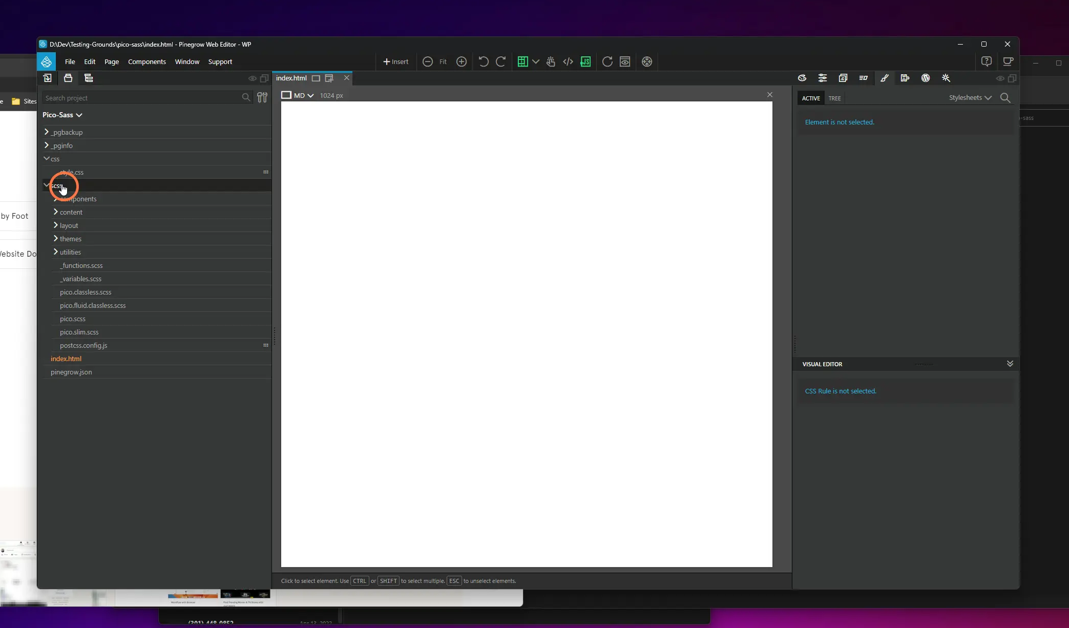 Right click on the directory with your Sass files