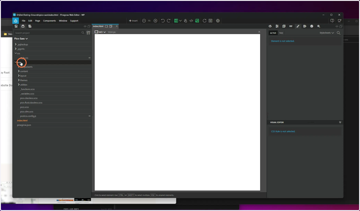 Right click on the directory with your Sass files