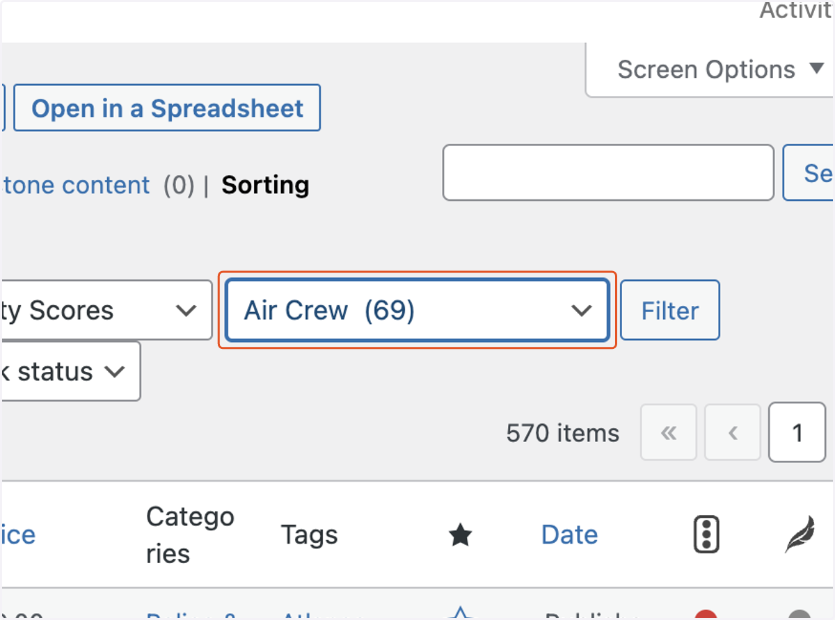 Click on Select a category, then select the specific category of products you would like to sequence.