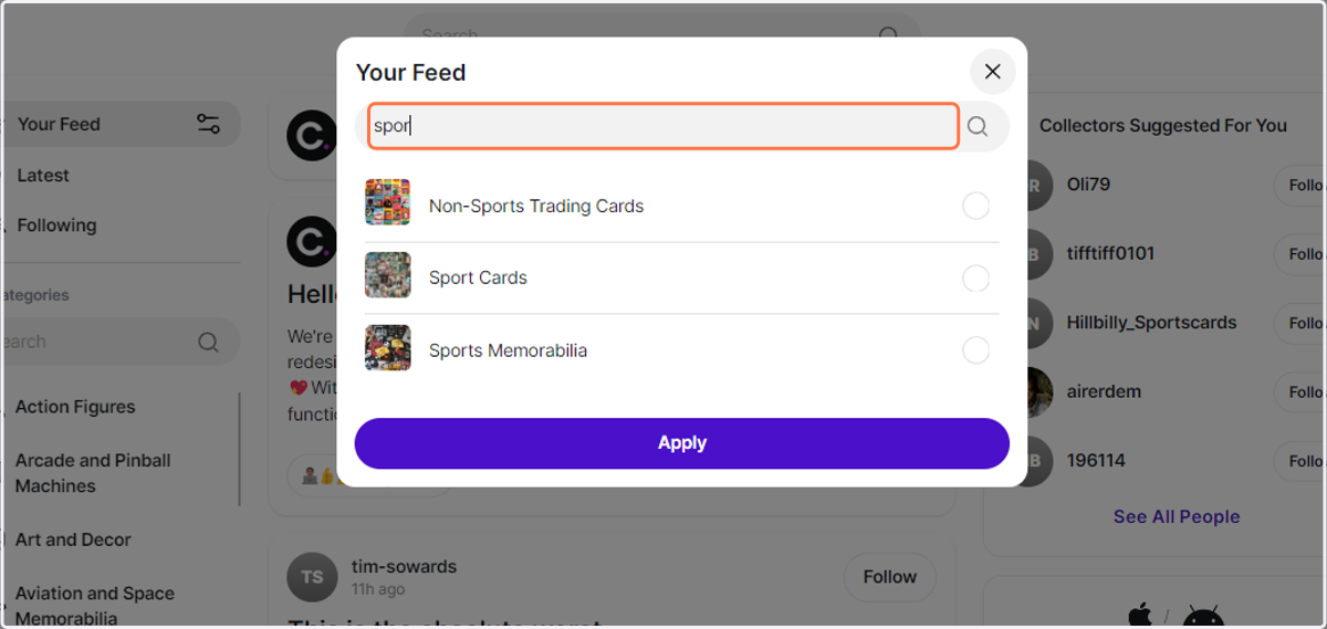 Type "Sport"