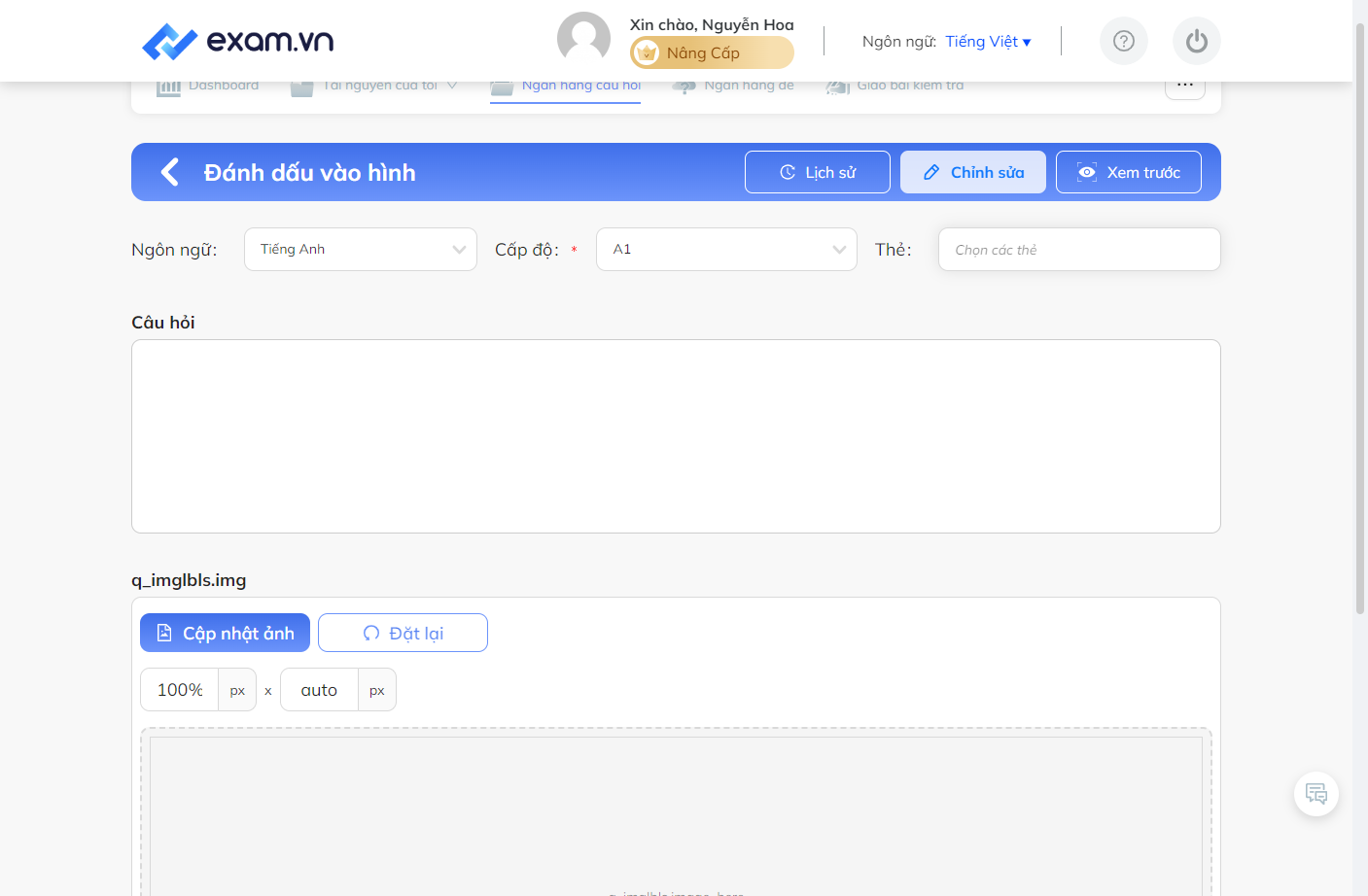 Nhấn chọn "Chọn các thẻ"