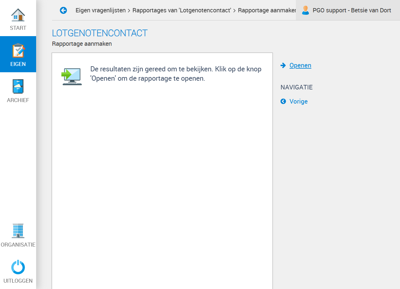 Klik vervolgens op Openen