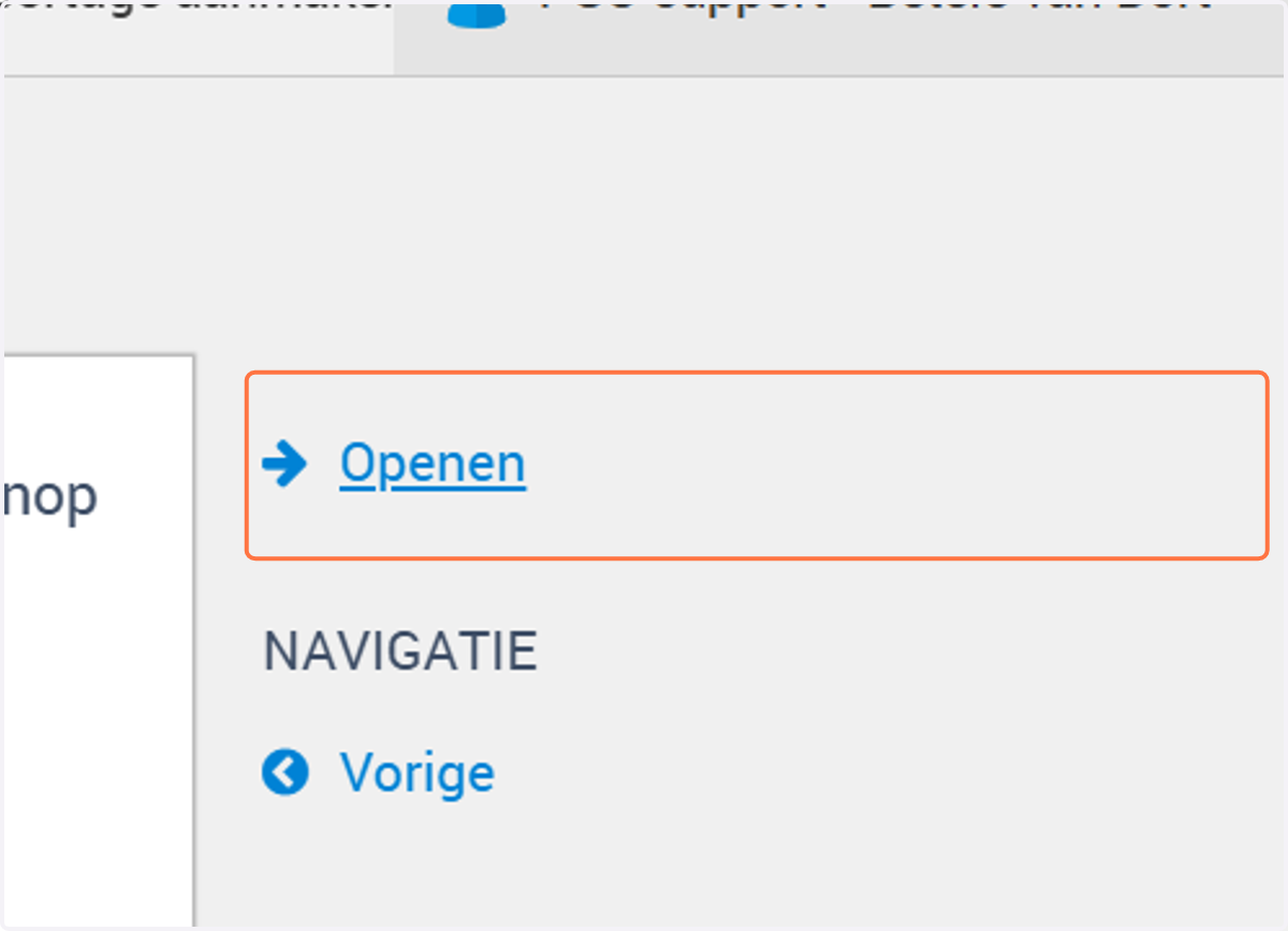 Klik vervolgens op Openen