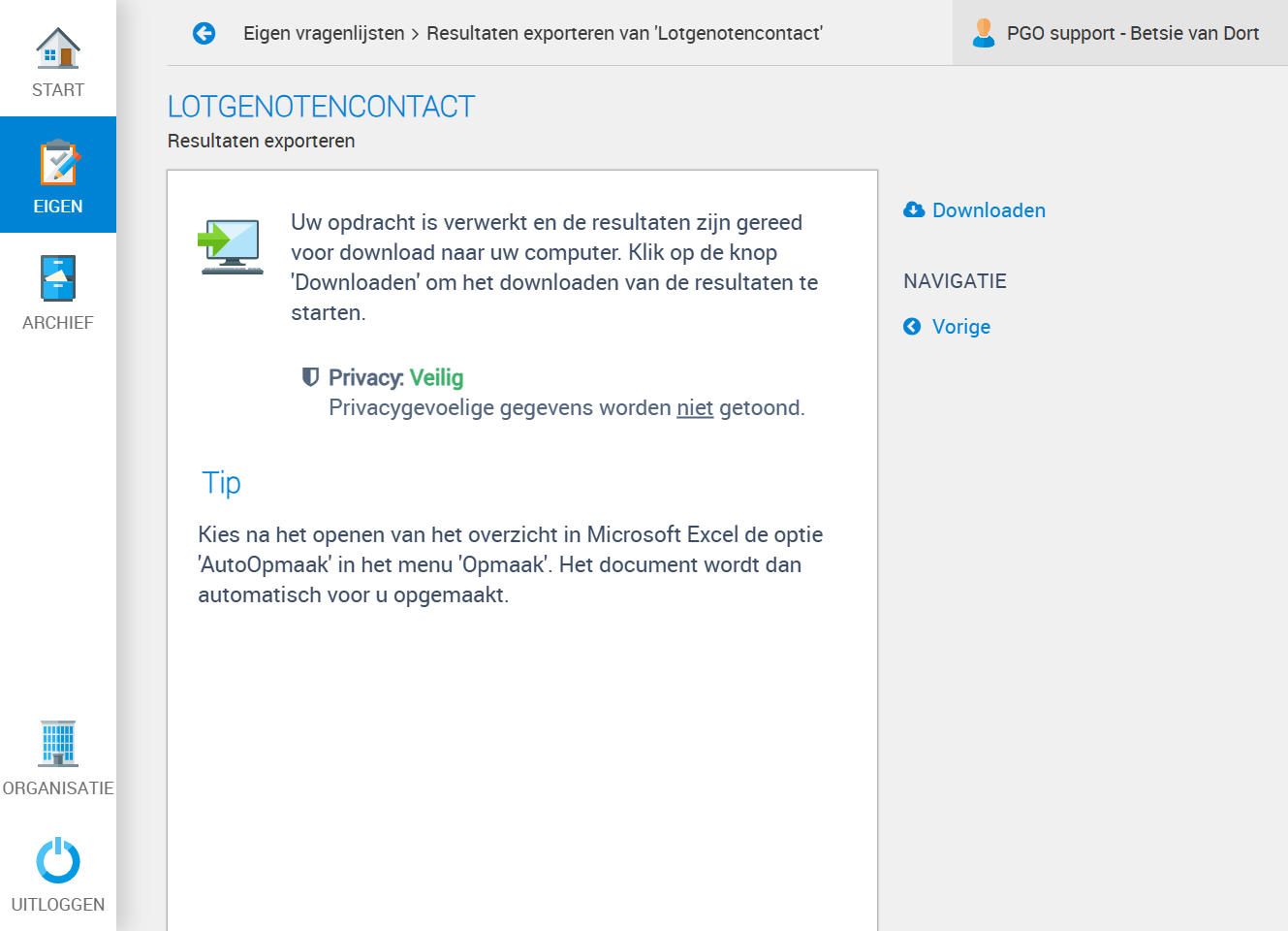 Klik vervolgens op Downloaden…