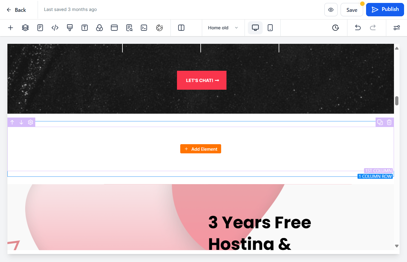 Click on Add Element
