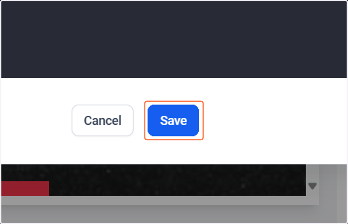 Click on Save