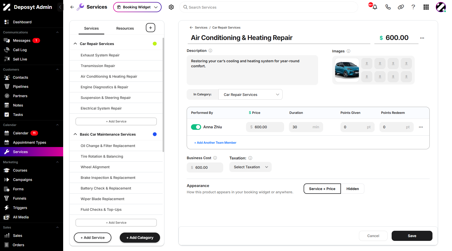 Step 8: You can create a new category by clicking '+ Add Category' below.