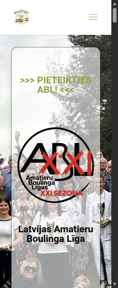 Spiežam uz augšējo menu ...