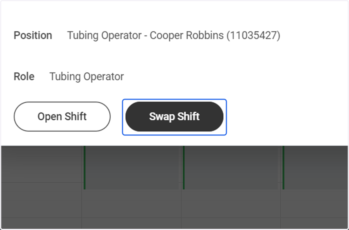 Click on Swap Shift