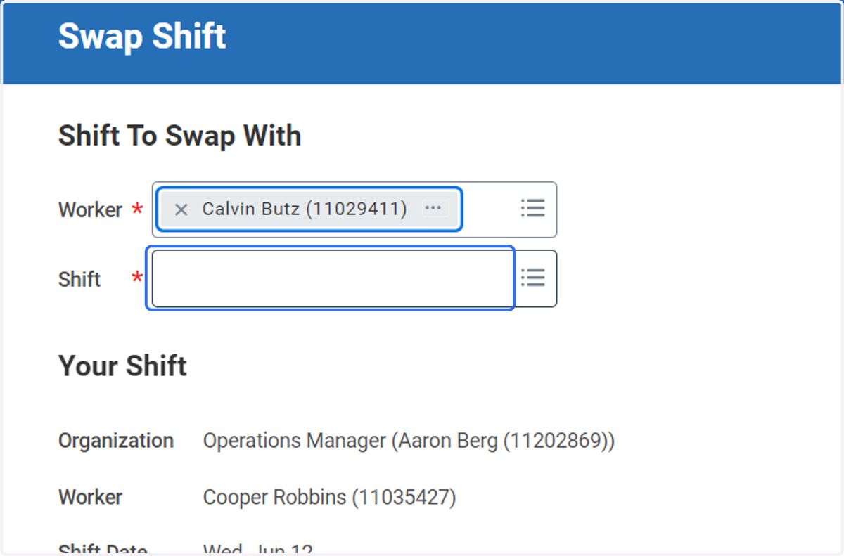 Click on Shift