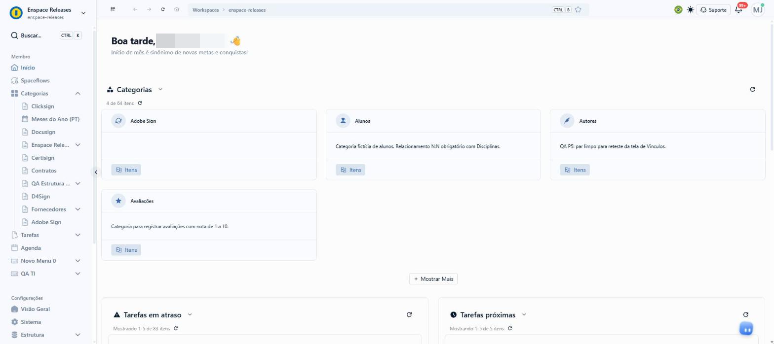Clique na categoria do registro que você quer acompanhar. Neste exemplo, Fornecedores