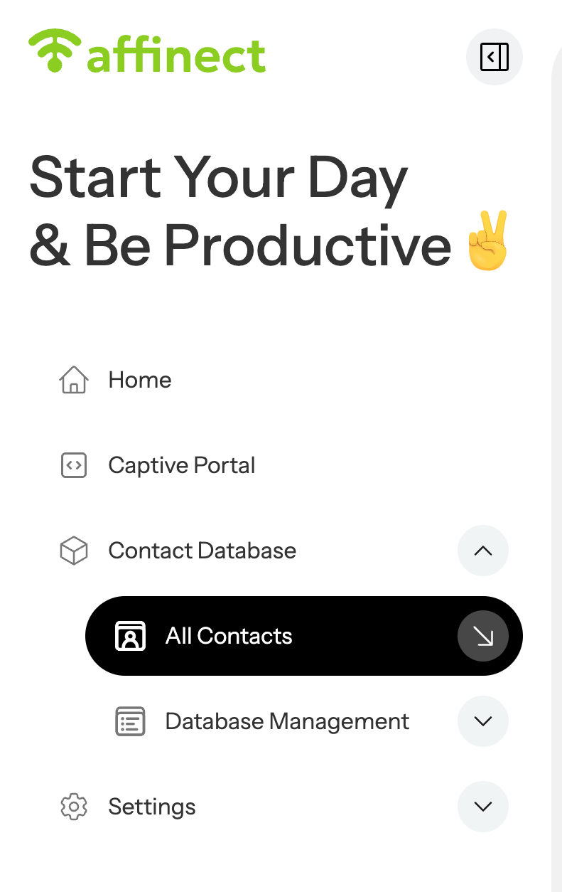 A drop-down menu will appear. Click on 'All Contacts'.