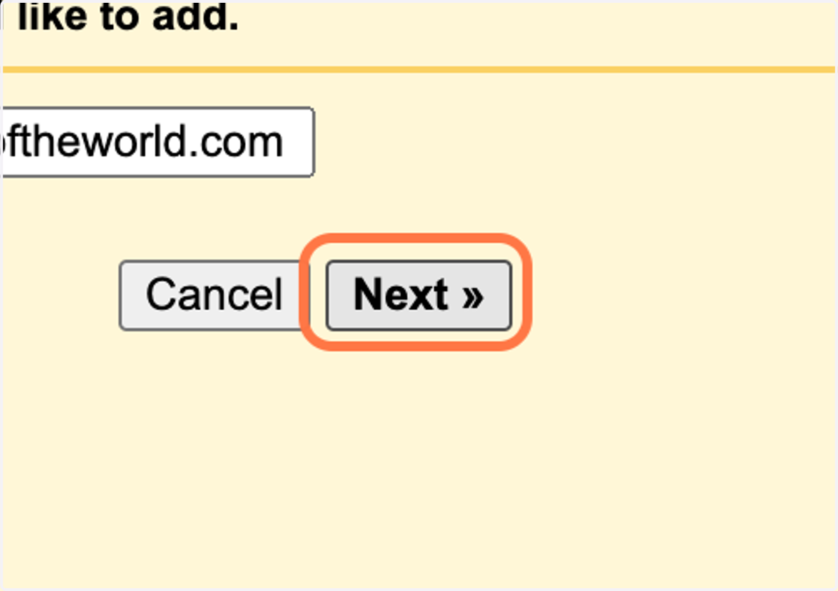 Click on Next »