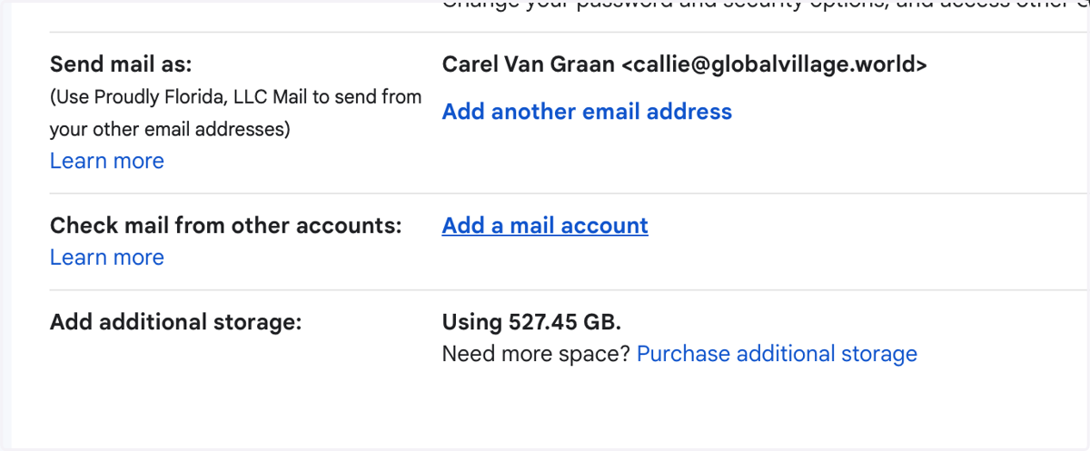 Click on Add a mail account