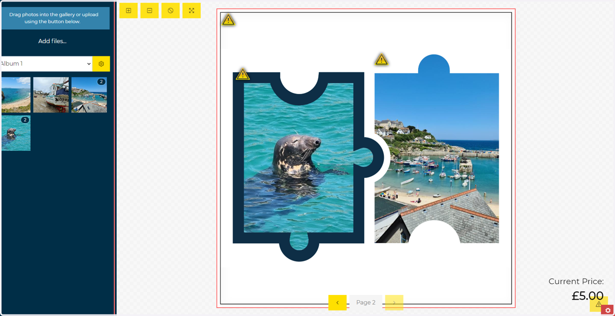 Populate the image fields