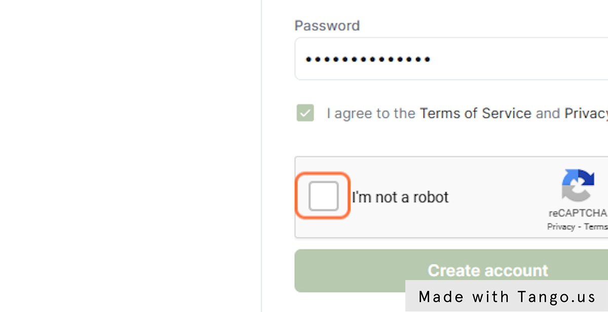 Click on I'm not a robot'