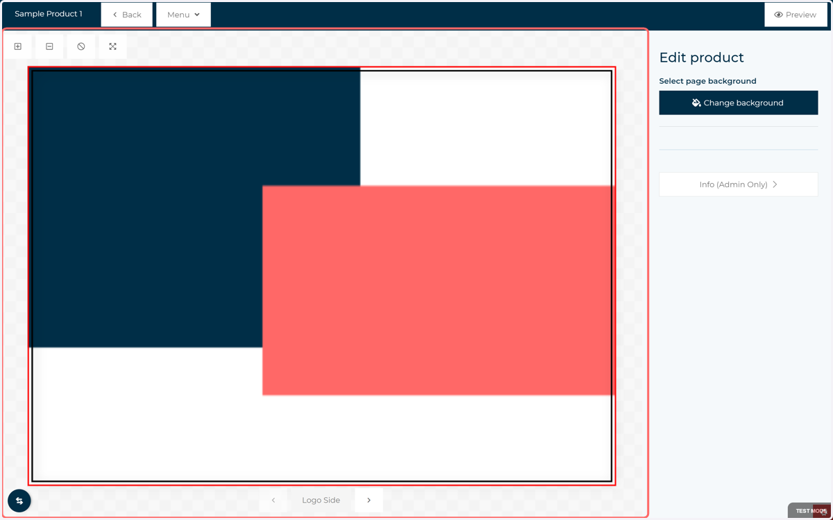Example of applied background