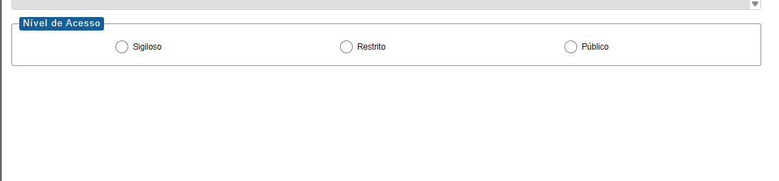 Definir o Nível de Acesso do Documento