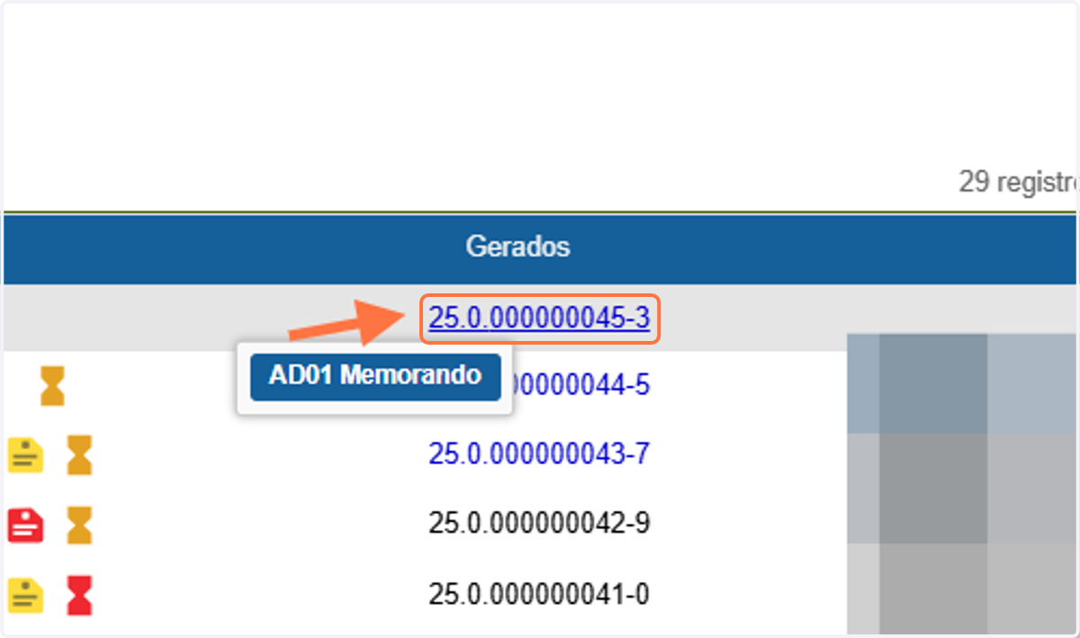 Acessar processo