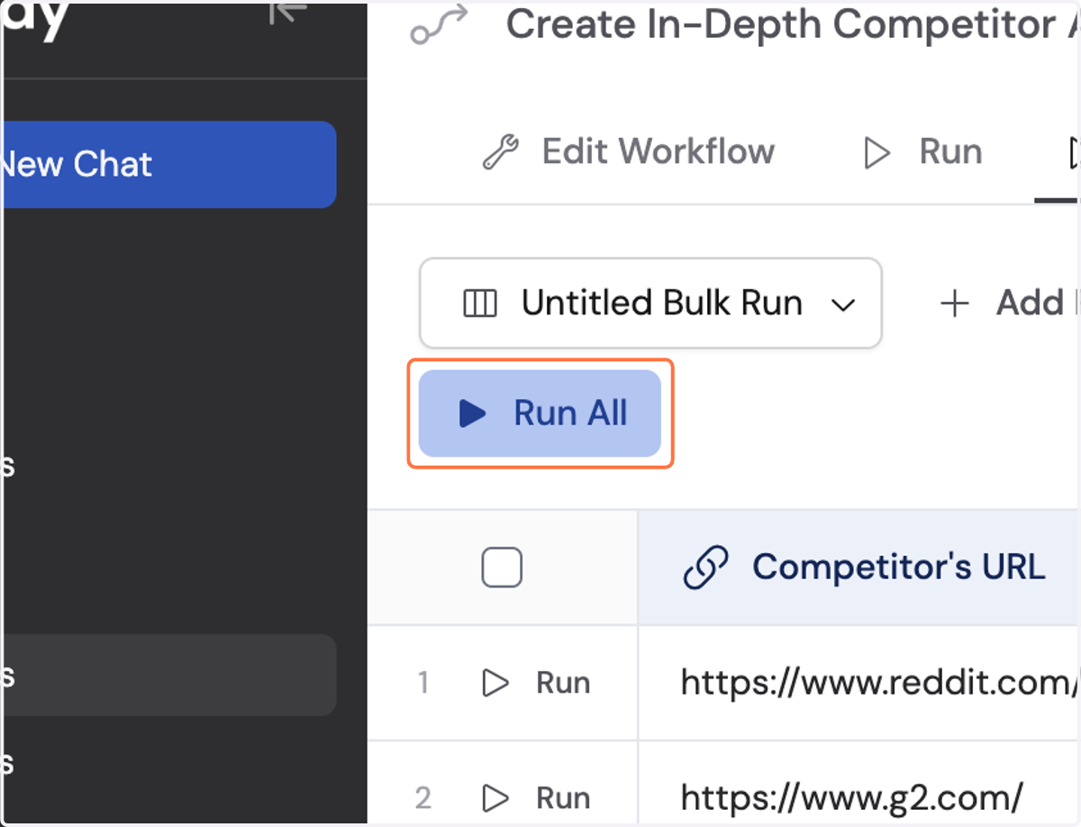 Click on Run All