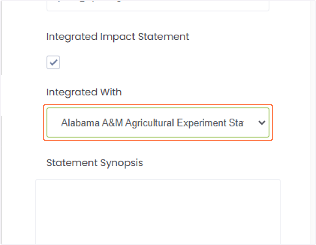 Select the appropriate institution. This could be another unit within your university (research or Extension) or a unit at another university.