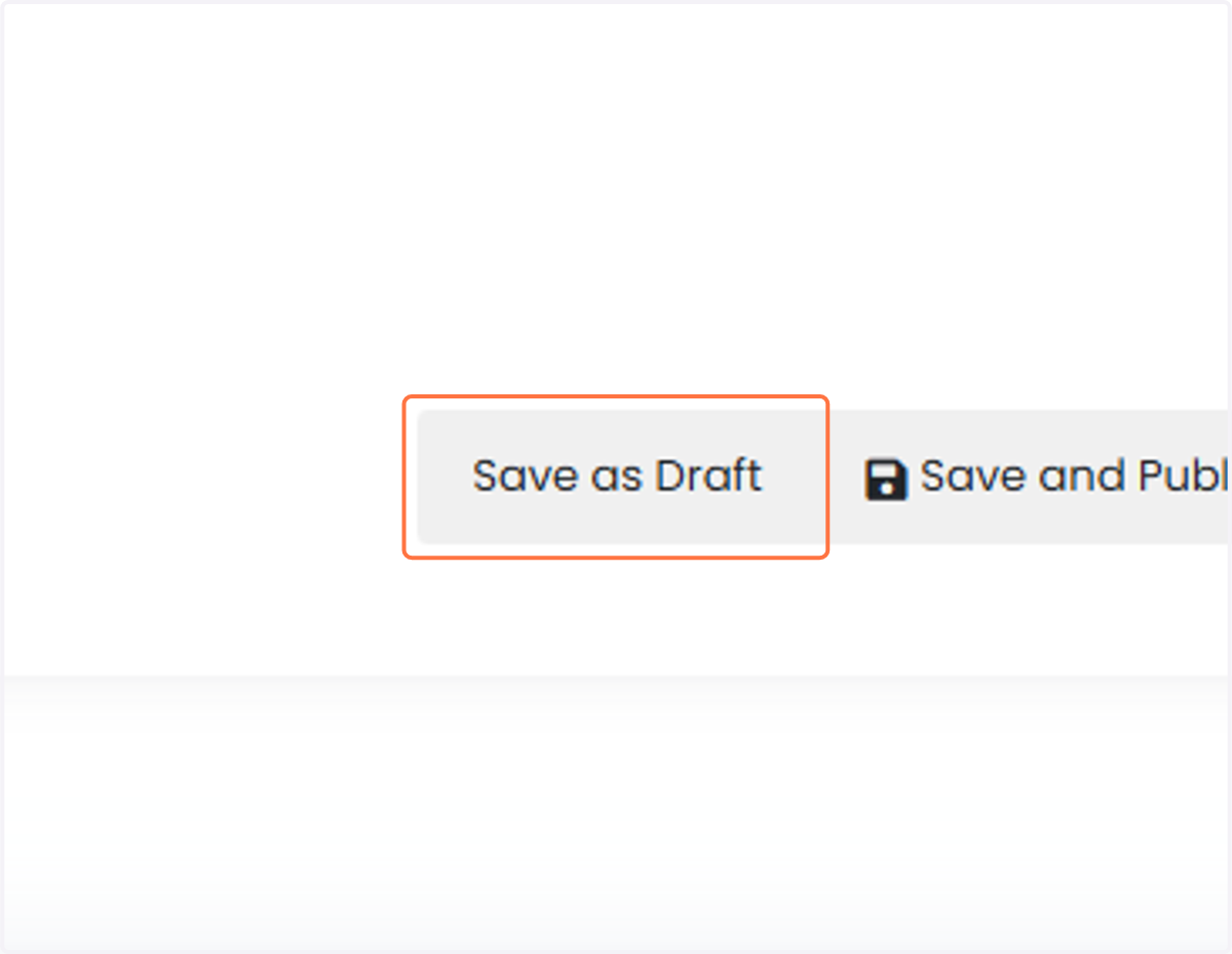 Before publishing, please save your statement as a draft by clicking "Save as Draft."