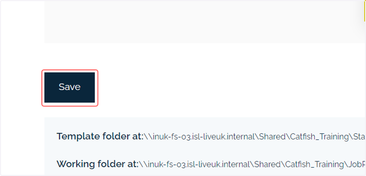 Click on Save