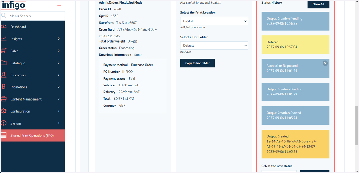 Click on Change Status…