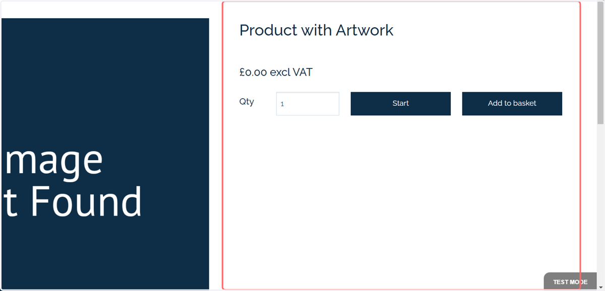 Product landing page