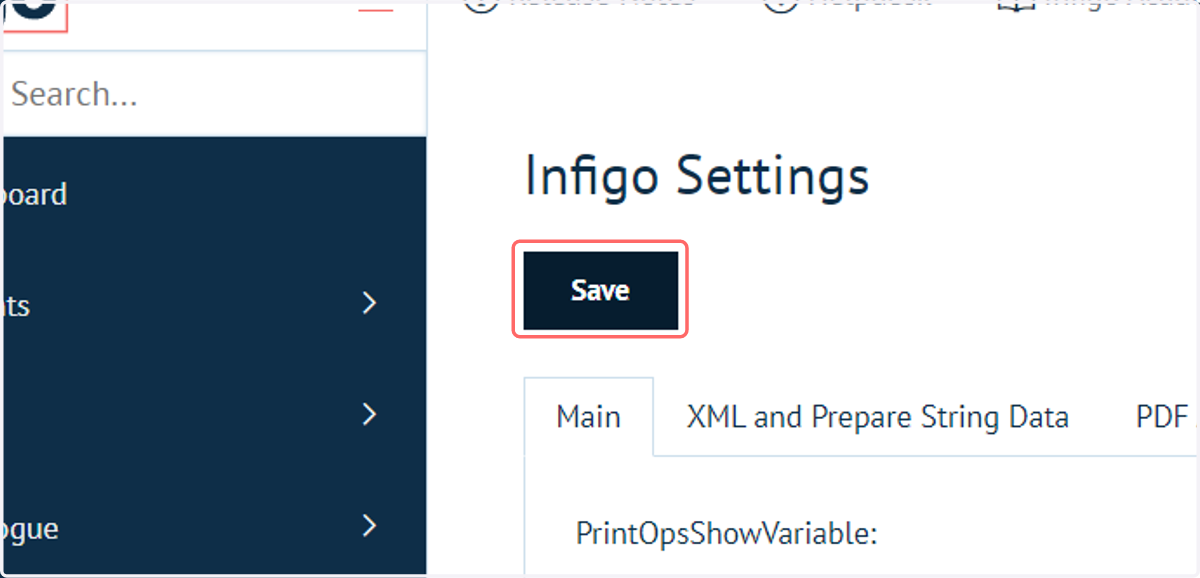 Click on Save