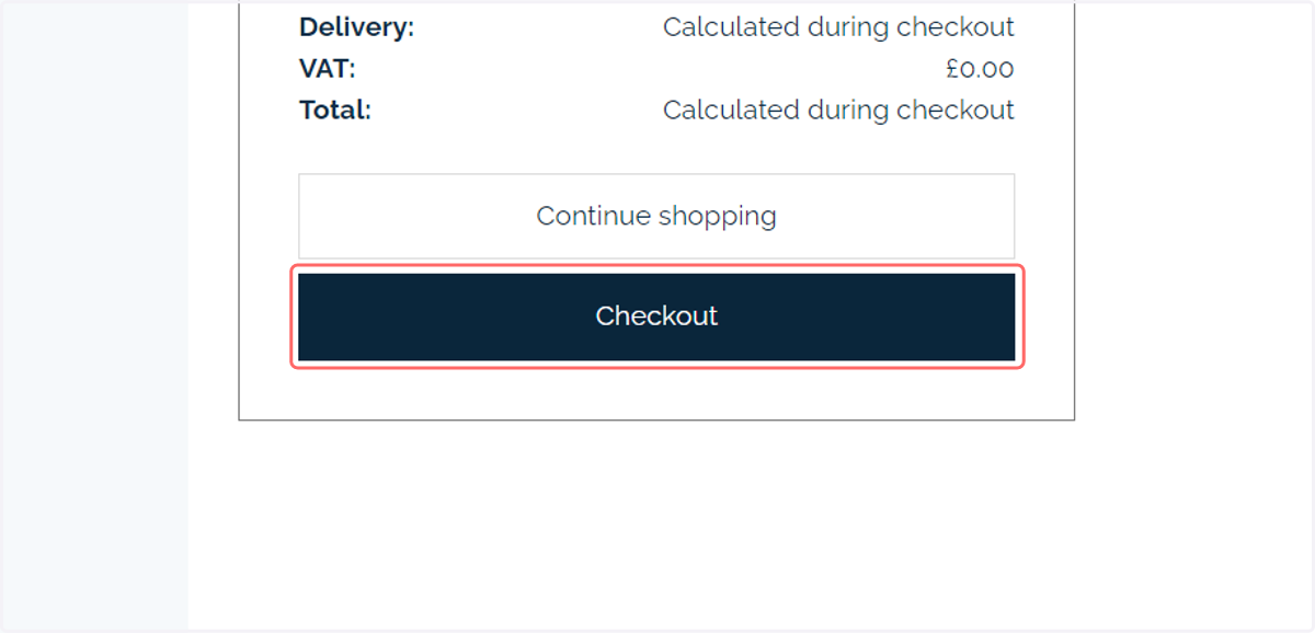 Proceed through checkout and place the order