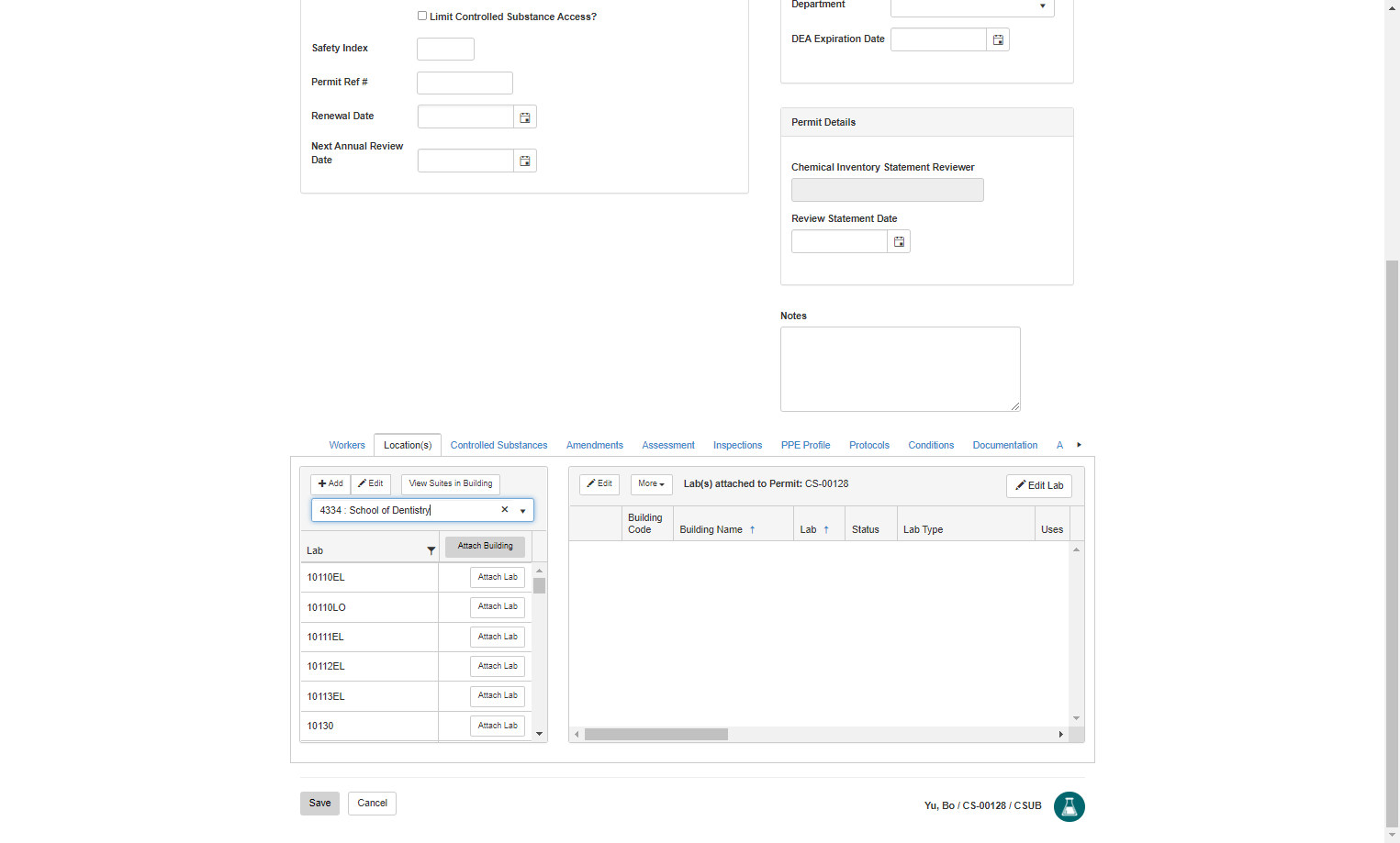 A list of attached rooms will appear. To filter the list, select the filter icon.