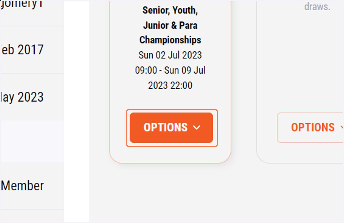 Click on OPTIONS