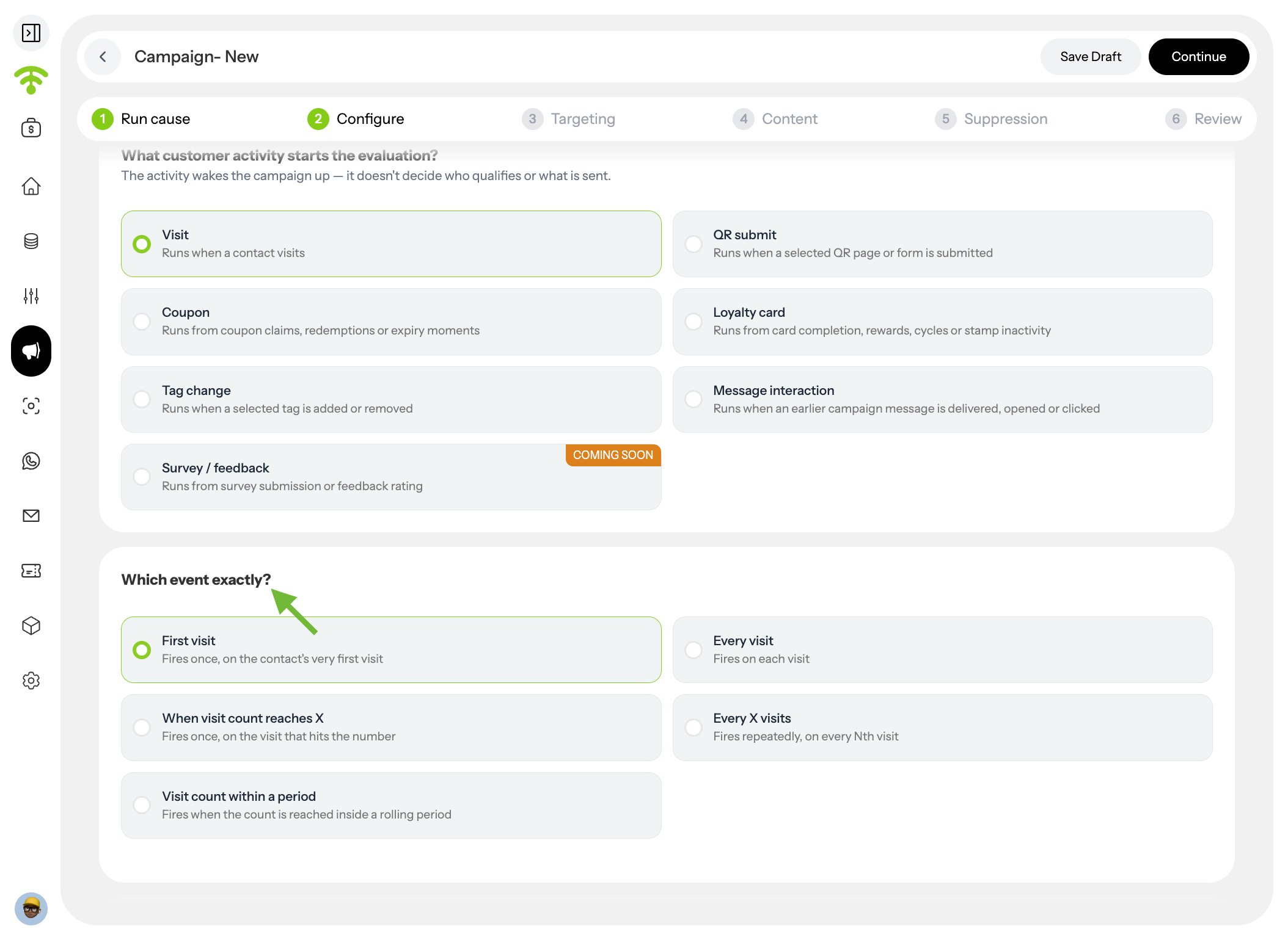 Configure Your Campaign Trigger