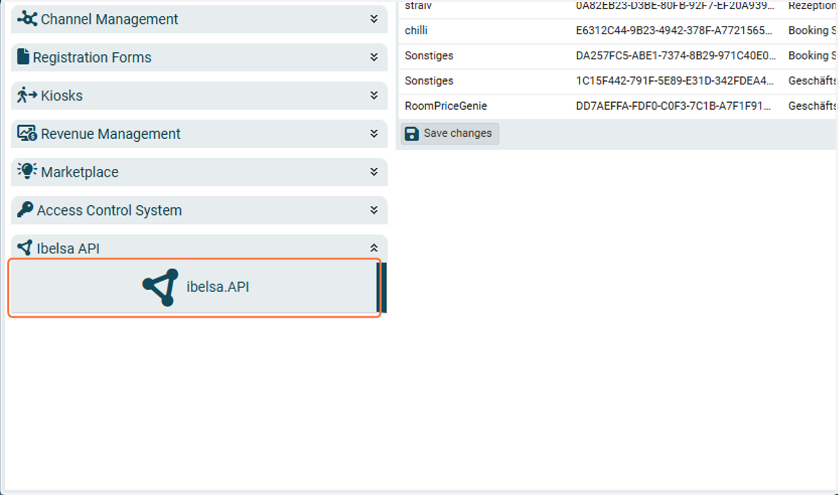 Click on ibelsa.API