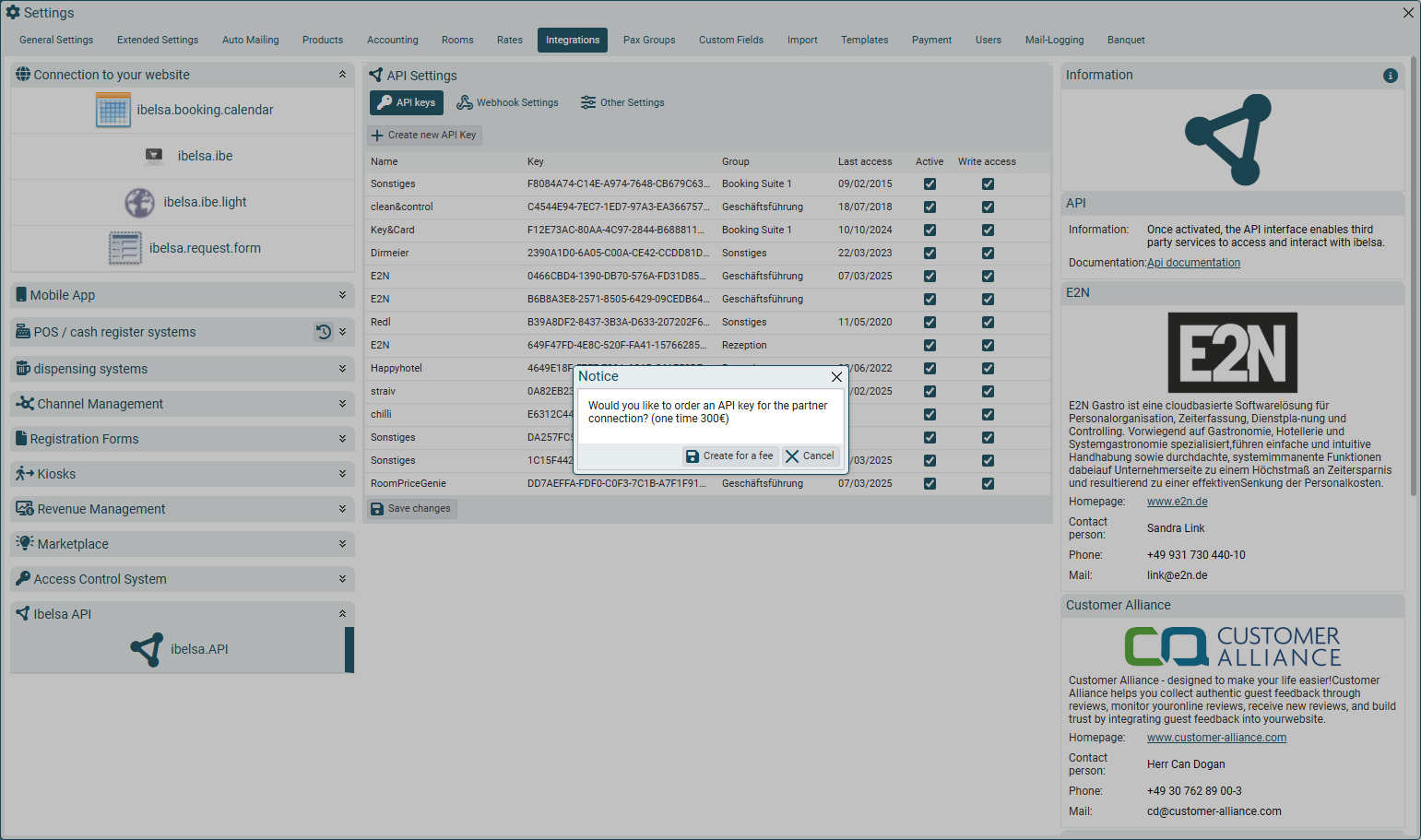 Click on Create new API Key