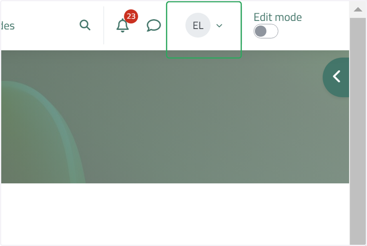 Click on the name dropdown menu