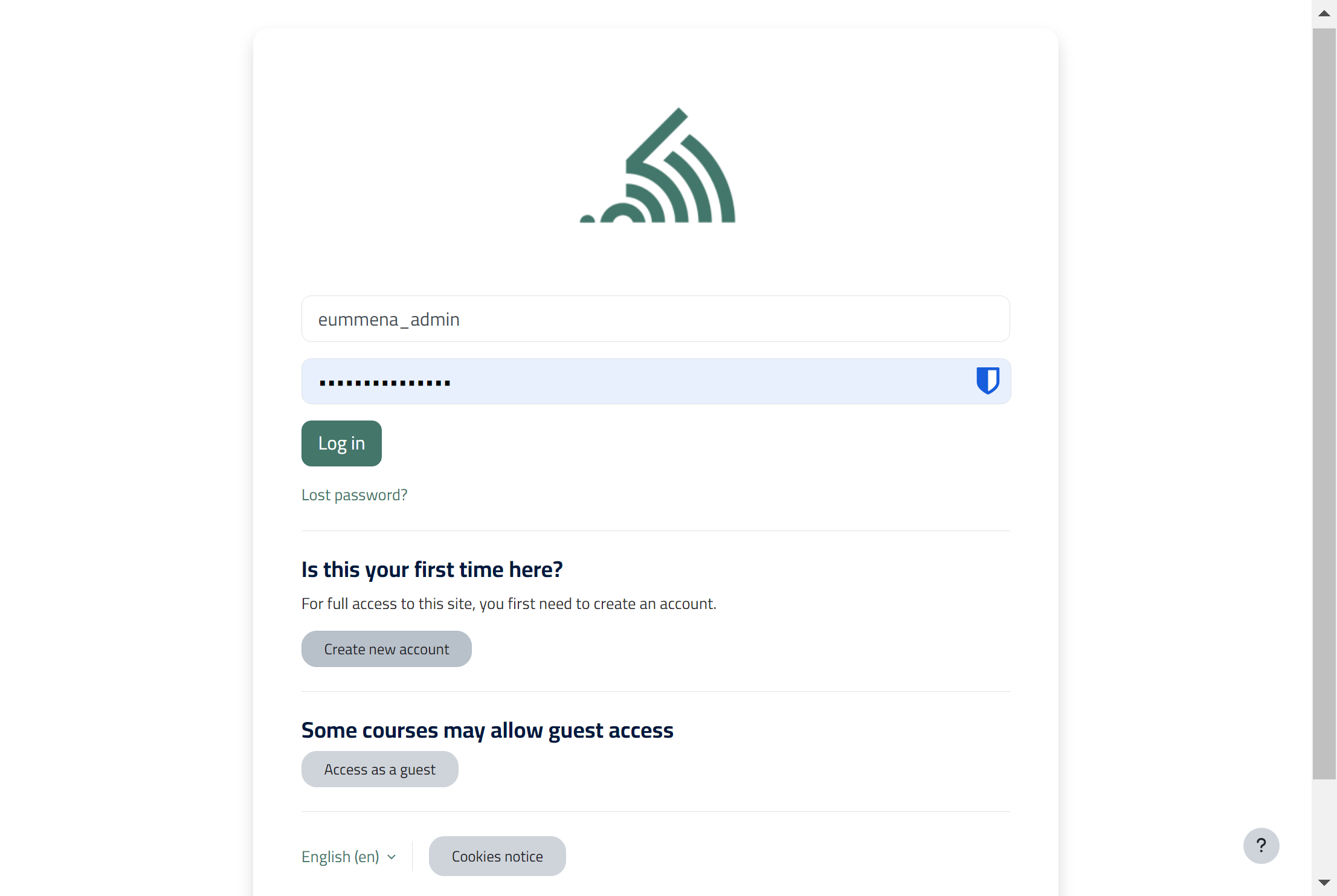 Click on Create new account