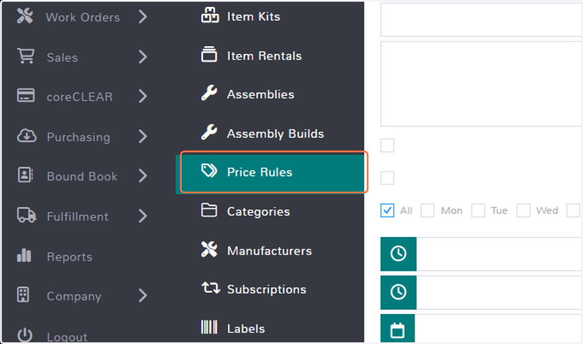 Click on Price Rules