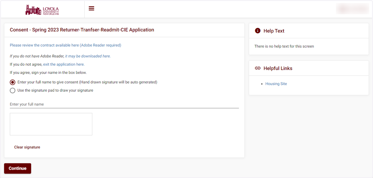 Complete your application