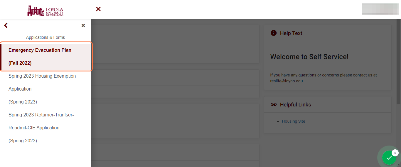Click on the appropriate application based on your needs
