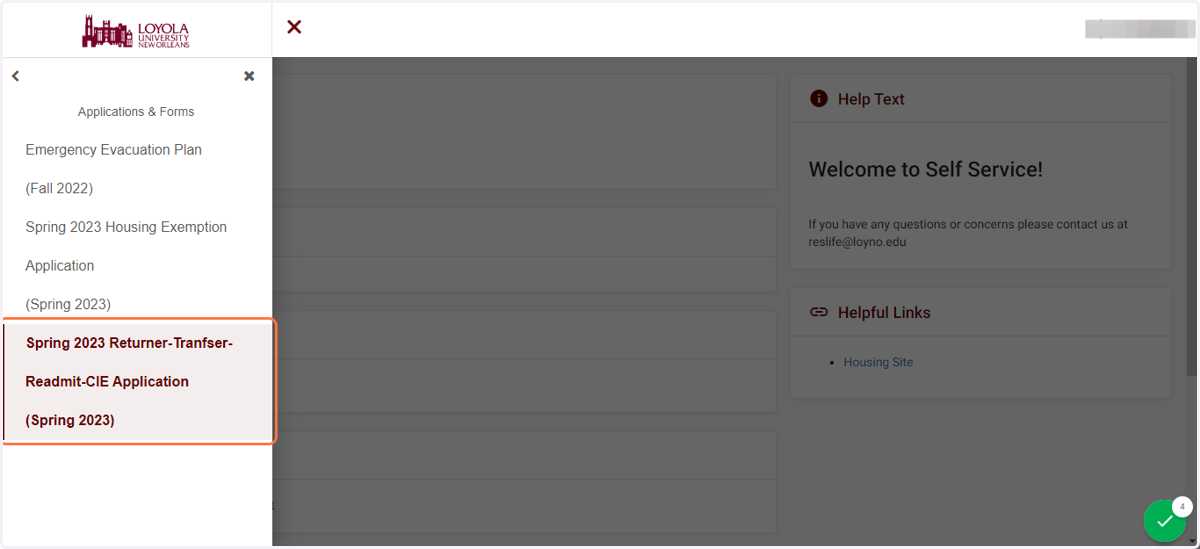 Click on the appropriate application based on your needs