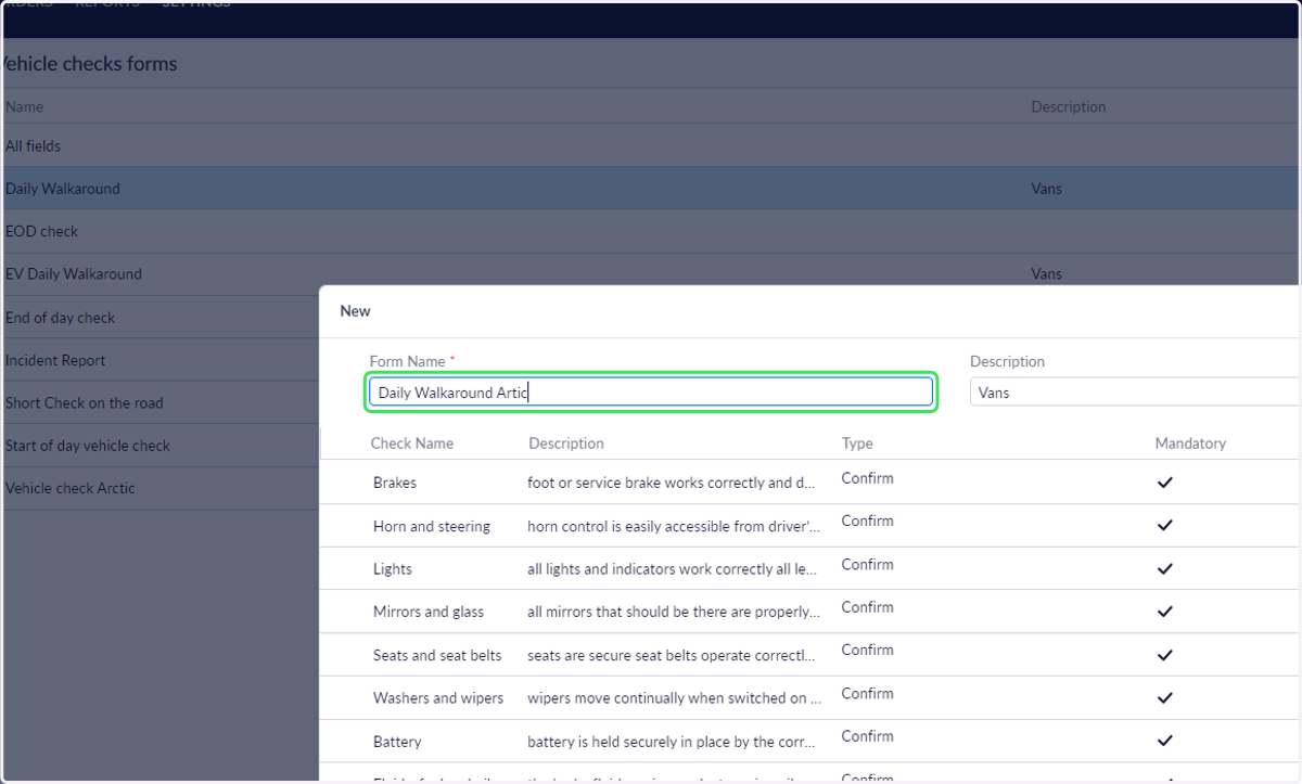 Edit the cloned form for your new form requirements and save to your account